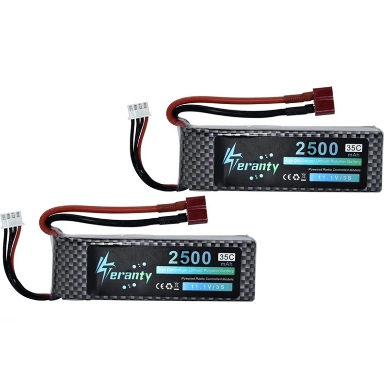 Upgrade Power 11.1V 2500mAh Lipo Battery For RC Toys Car Boats Helicopter Parts 3s Lithium battery 4Pcs/Lots 11.1v Drone | Игрушки и