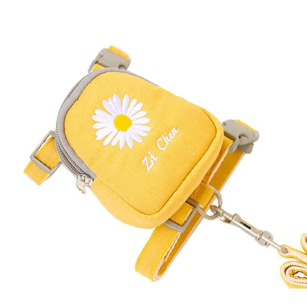 

Cartoon Pet Traction Rope Cat Dog Harness Sunflower Embroidered Chest Strap Go Out Portable Traction Pet Supplies
