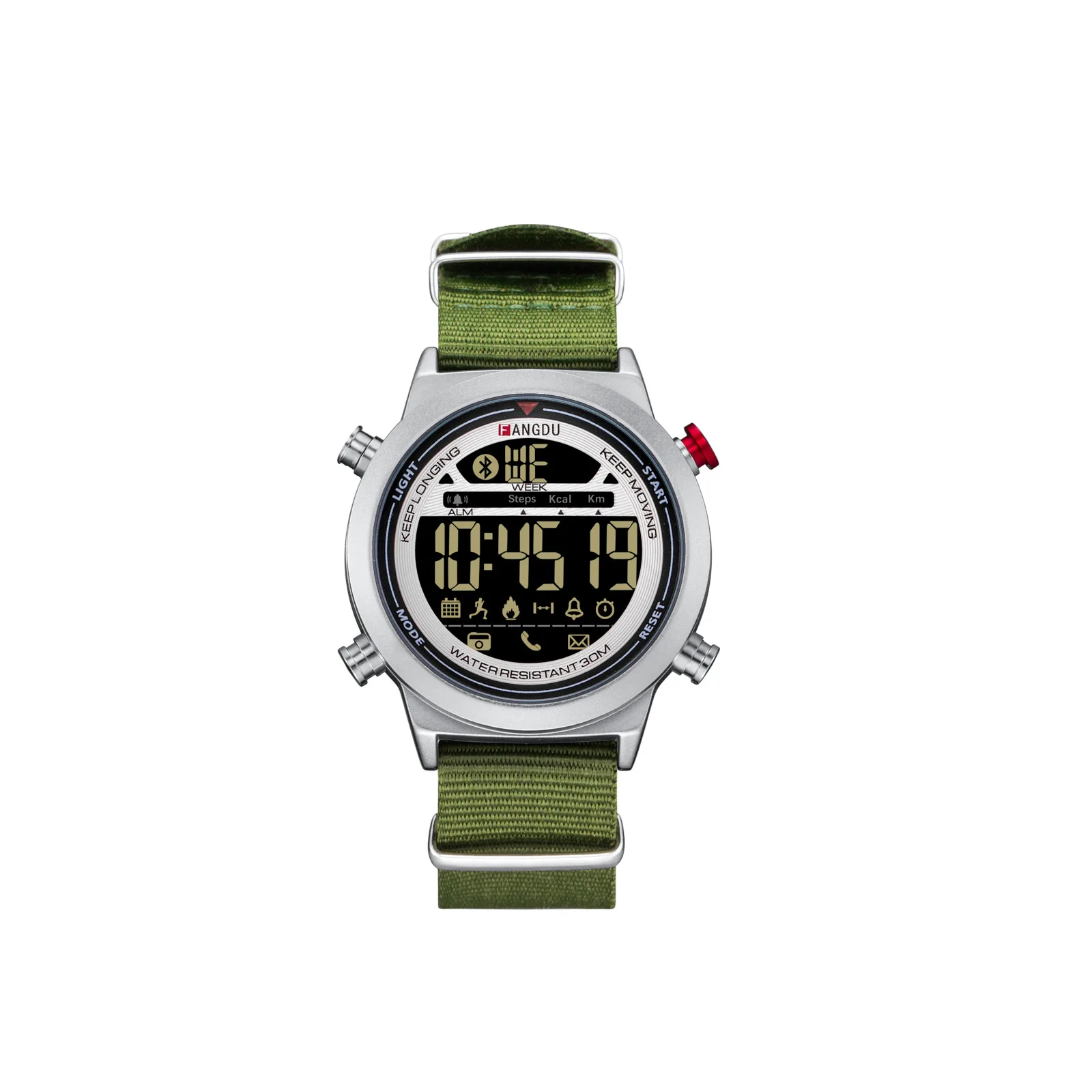 Мужские спортивные Смарт часы с хронографом и будильником|Мужские электронные