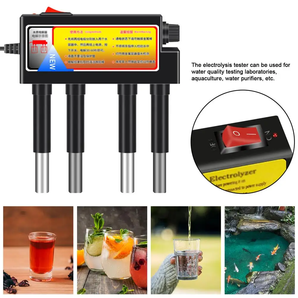 

Protable Household Water Quality Electrolyser Test Electrolysis Iron Bars Water Tester Electrolyzer Quick Water Quality