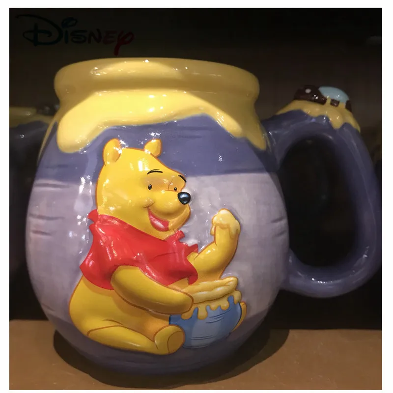 Керамическая кружка с изображением Винни меда для детей и женщин 3D рисунком из