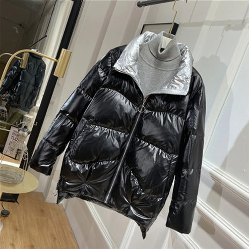 

Down jacket women bright bread jacket 2020 new fashion casual trendy winter Warm Parka Female Coat M119