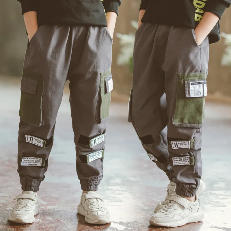 Новинка 2020 года сезон весна брюки для мальчиков 2-14 лет детские длинные