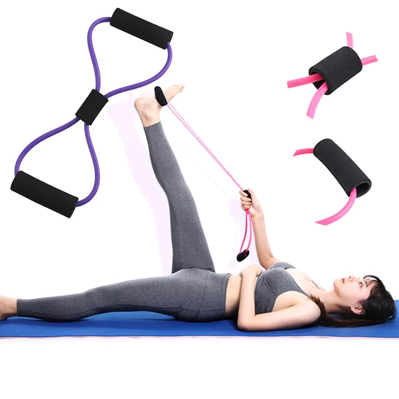 

8 Word Yoga Fitness Chest Expander Trainers Rope Workout Equipment Rubber Core Slid Fitness Gliding Sports Exercise