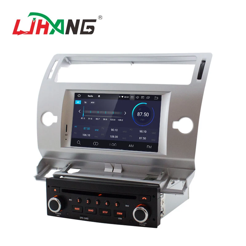 Автомобильный DVD плеер LJHANG Android 10 для Citroen C4 C Triumph four 2004 2012 GPS навигация 1DIN