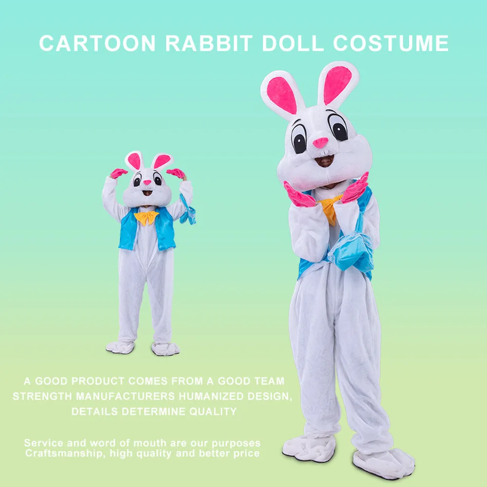Пасхальный костюм кролика персонажа талисман рекламная акция карнавальные