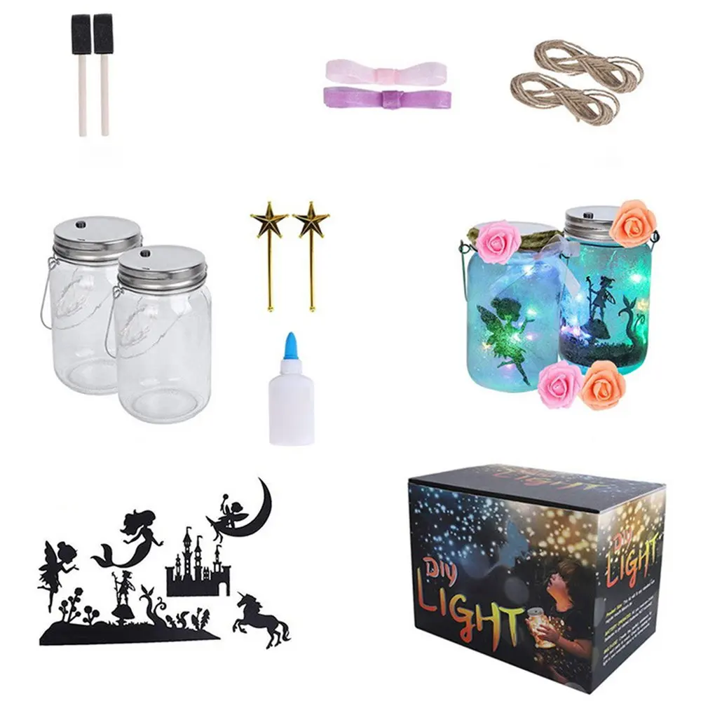 

Хит продаж, Набор для творчества с фонариками для девочек, светодиодный ночсветильник, набор ламп, украшение на день рождения, подарок для д...