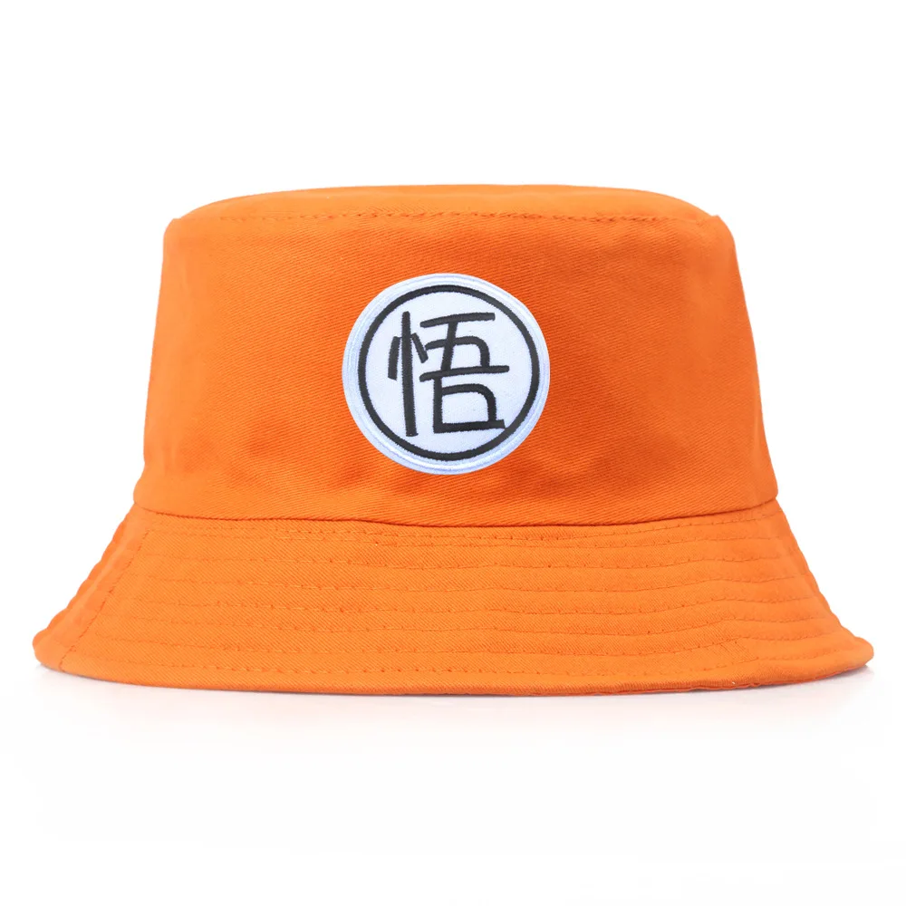

New Anime Goku Double-sided Bucket Hats For Women Men Spring Summer Embroidery Sunscreen Panama Caps Sun Fishing Fisherman's Hat