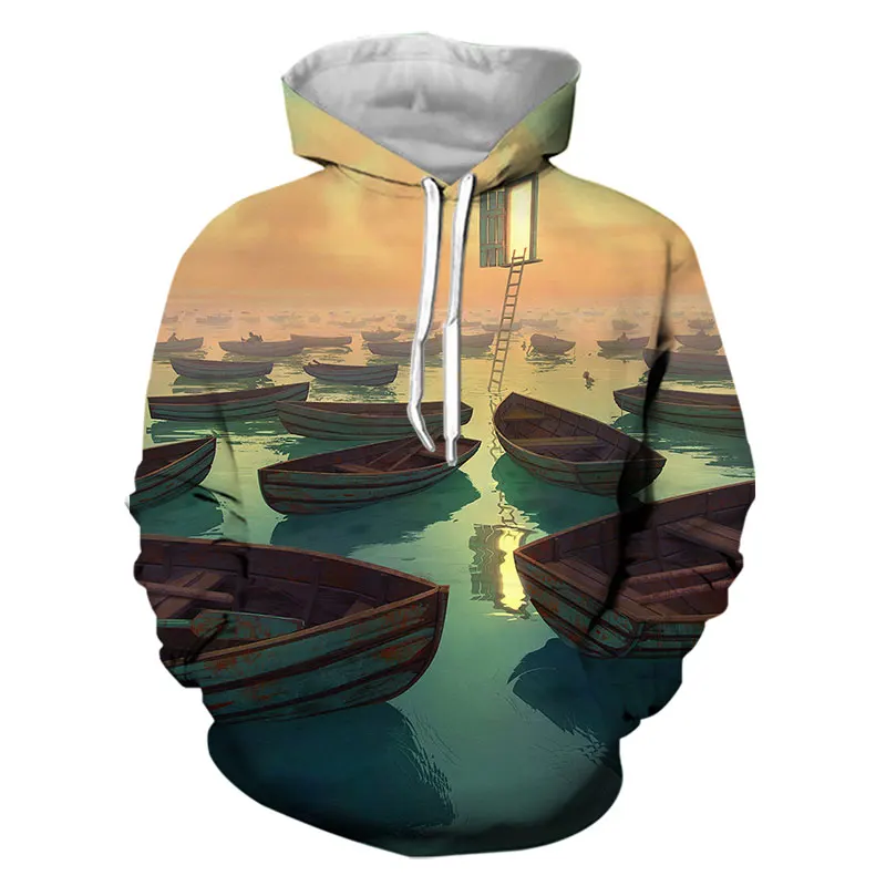 

2021 new fall/winter hoodie women's sweatshirt Harajuku loose streetwear matching 3D printing anime style fall spring pullover m