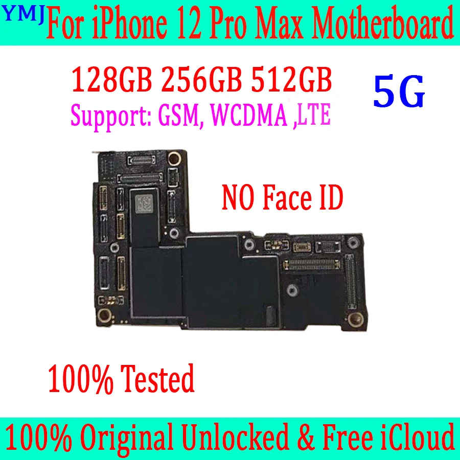 

Оригинальная материнская плата для iPhone 12 Pro Max, 4G LTE, разблокированная сетевая логическая плата 128 ГБ, 256 ГБ, 512 ГБ, материнская плата, Бесплатна...