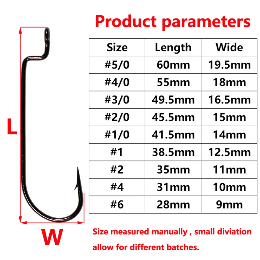 200 шт. Fly Крючки для привязывания узкий зазор крючок под червя Carolina Rig Мягкая