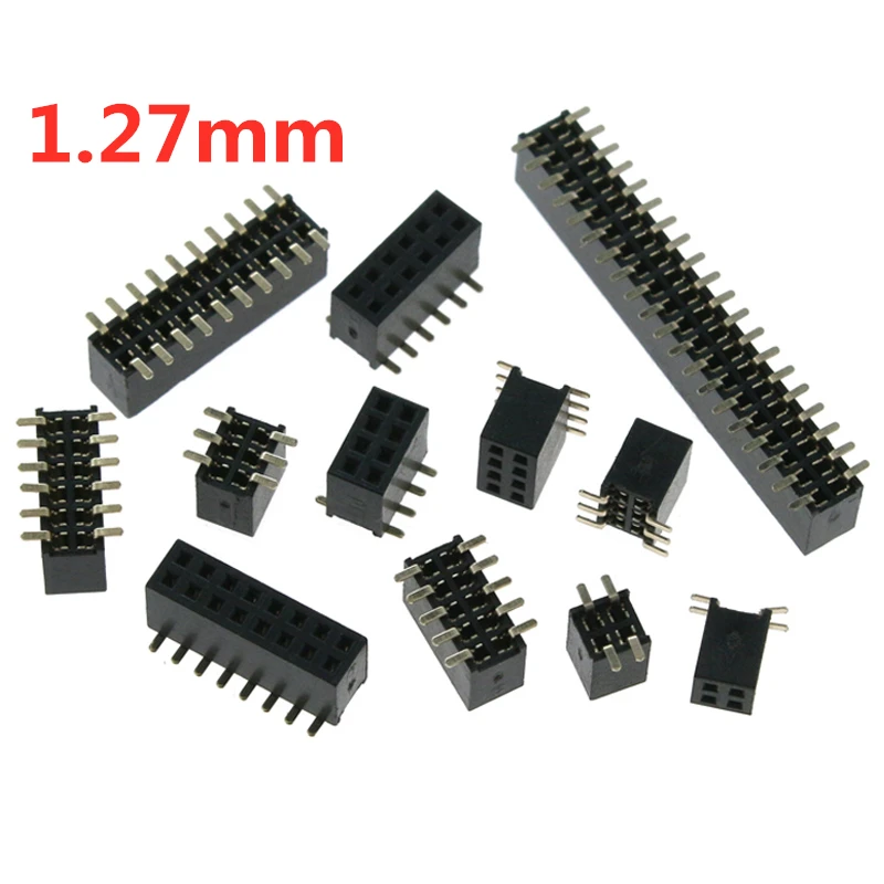 10 шт. 1 27 мм SMD двухрядная гнездовая розетка 2*2/3/4/5/6/7/8/9/10/12/16/20/40/ PIN гнездовой разъем