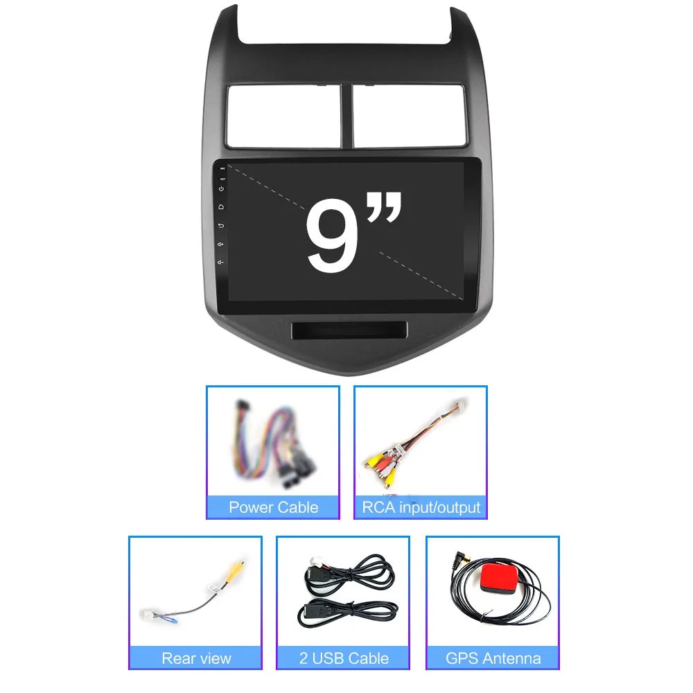 9 дюймов Android 2G RAM автомобильный мультимедийный плеер радио для Chevy Chevrolet AVEO 2010 2015