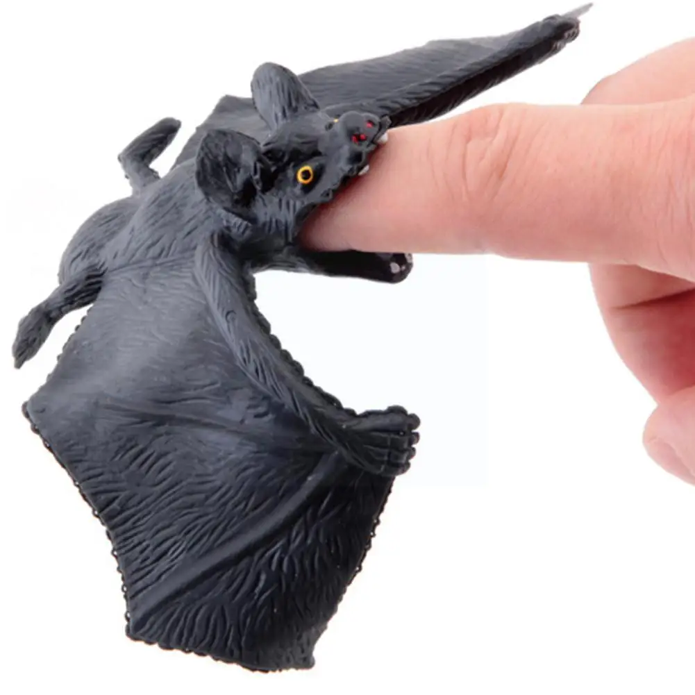 

1pcs Halloween Simulation Bats Trick Toy Lifelike Fake Diy Horror Party Decoration Joke Pendant Props Bat Gags Toys Hallowe T6q2