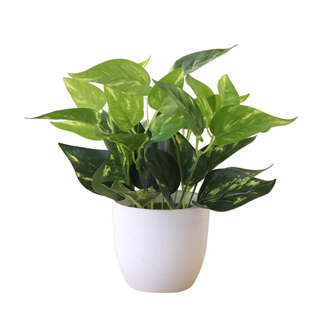 

Simulation Green Plant Pot Artificial Green Dill Persian Leaves Plants Bonsai Home Desktop Decoration Potted Plants Bonsai