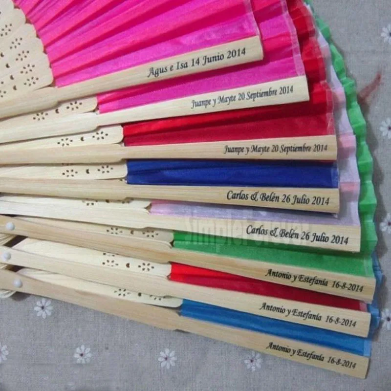 Персонализированный роскошный Шелковый складной ручной вентилятор в элегантной