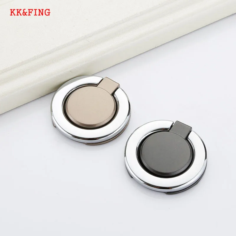 KK & FING скрытые дверные ручки серебряные кухонные и мебельный шкаф для выдвижных