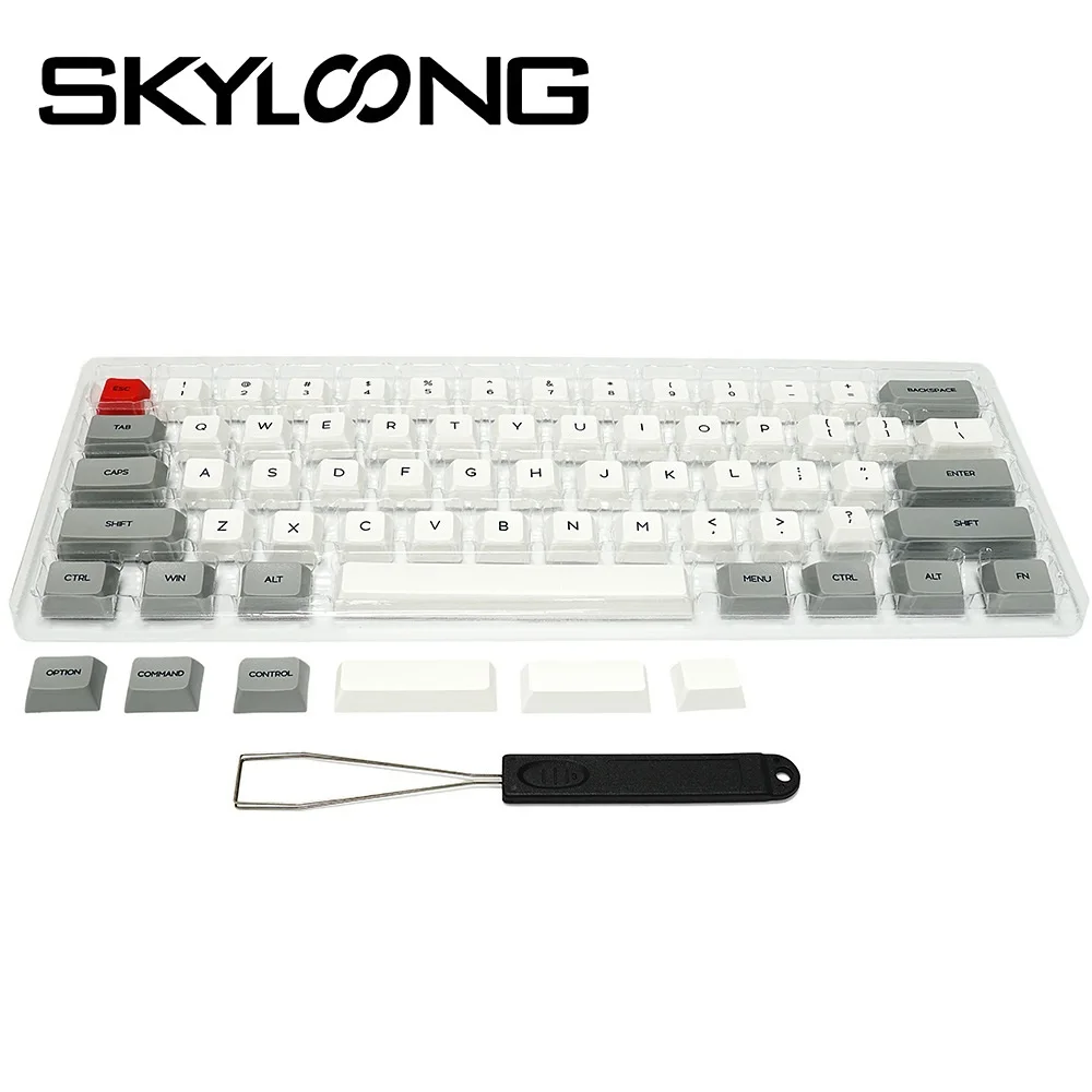 

Клавиатура Механическая игровая SKYLOONG PBT с 61/64/68 клавишами, аксессуары для клавиатур Gateron Cherry Switch, для GK61, SK64, GK68