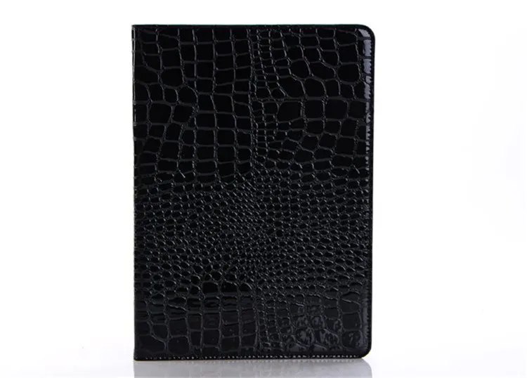 black Подставка под крокодиловую кожу Флип кожаный чехол для Ipad 9,7 5-й 6-й планшет Чехлы для Ipad 5/6 Air 2 защитная оболочка - Цвет: black