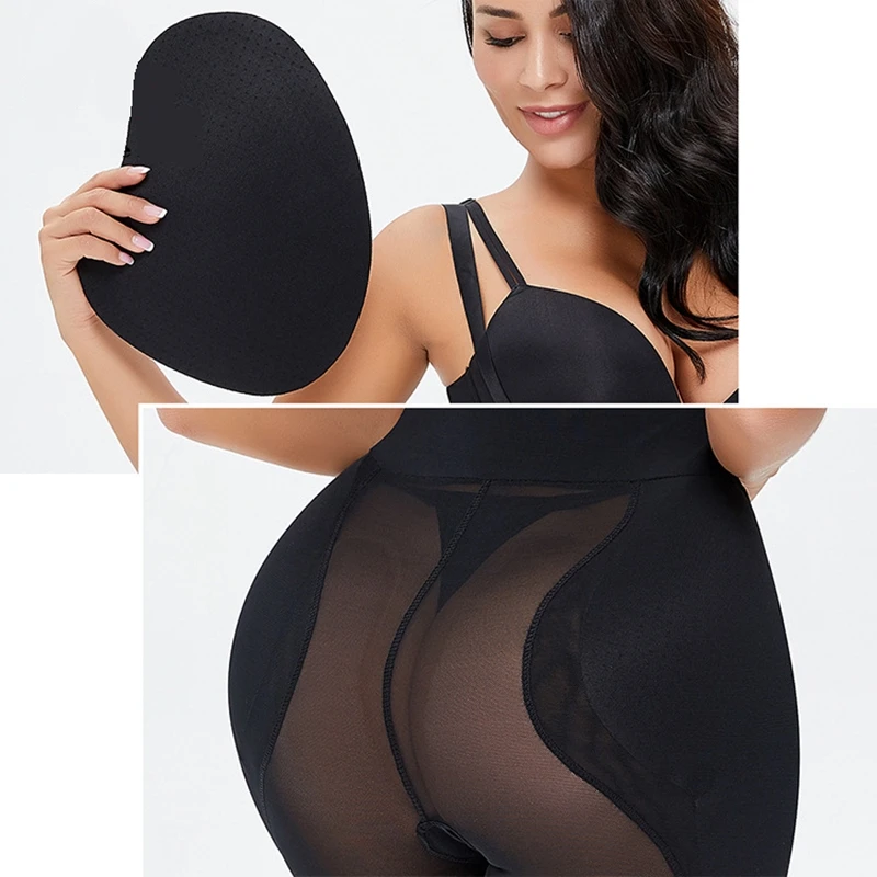 Sexy Women Sponge Fake Ass Pads Body Shaper Thigh Slimmer Bodysuit Corset Butt Lifter Hips Up Belly Slimming Padded Shapewear