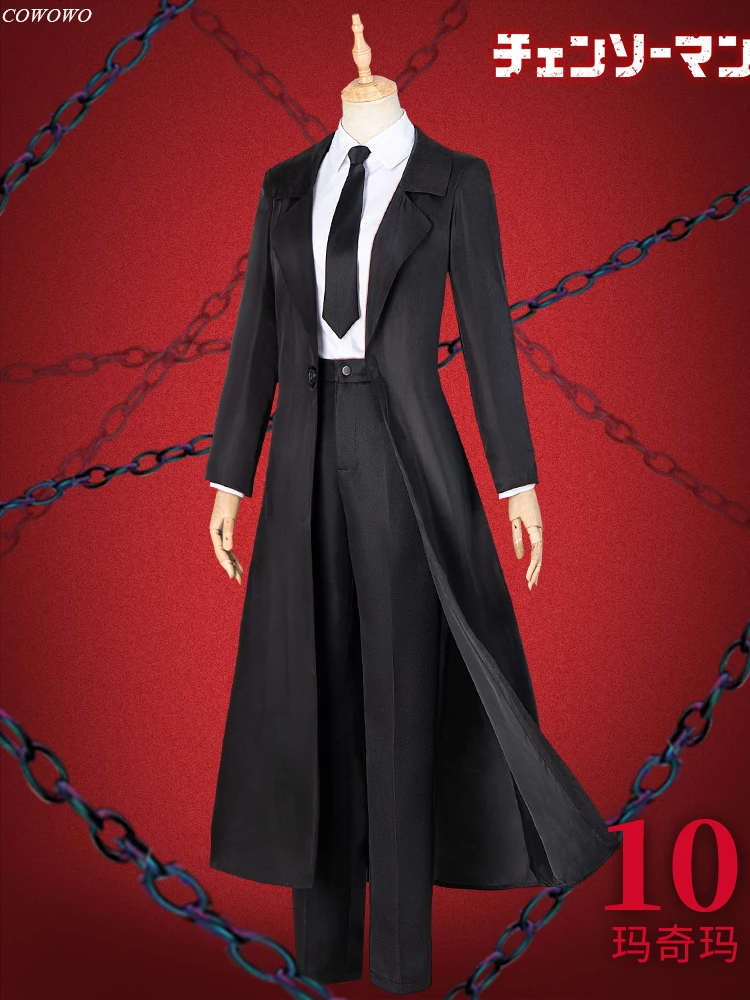 

Anime! Chainsaw Man Makima Game Suit Uniform Cosplay Costume Halloween Party Role Play Outfit Daily Clothing For Women 2021 NEW
