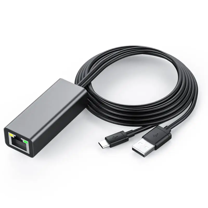 Для Chromecast Ethernet адаптер USB 2 0 к RJ45 для Google 1 Ultra Audio TV Stick Micro сетевая карта|SmartTV-стики и