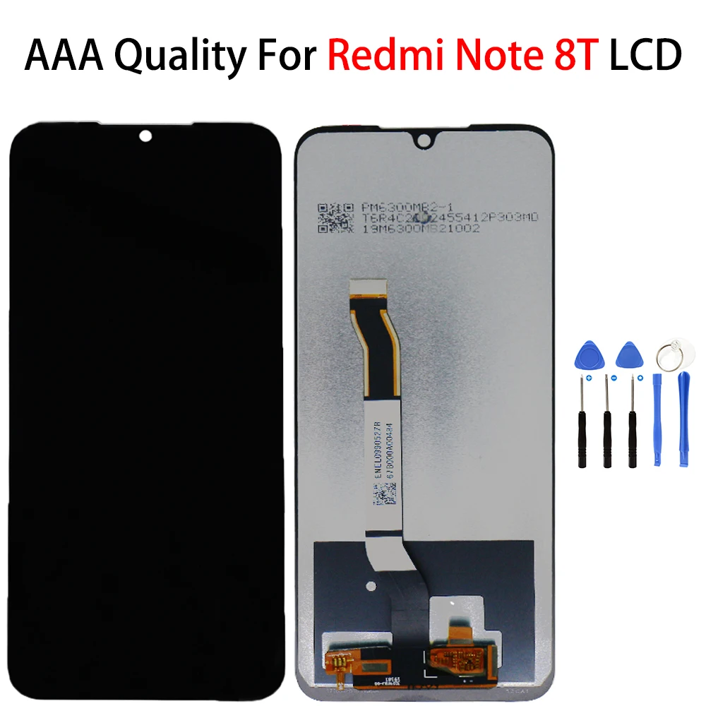 

ЖК-дисплей 6,3 дюйма для Xiaomi Redmi Note 8T, сенсорный экран с дигитайзером в сборе, запасные части для дисплея Redmi Note 8T
