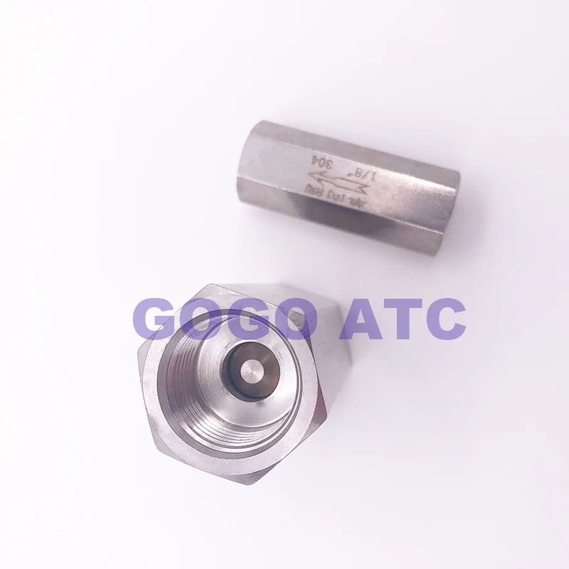 Обратный клапан 1/8 дюйма 1/4 3/8 1/2 3/4 1 дюйм внутренняя резьба SS304 нержавеющая сталь