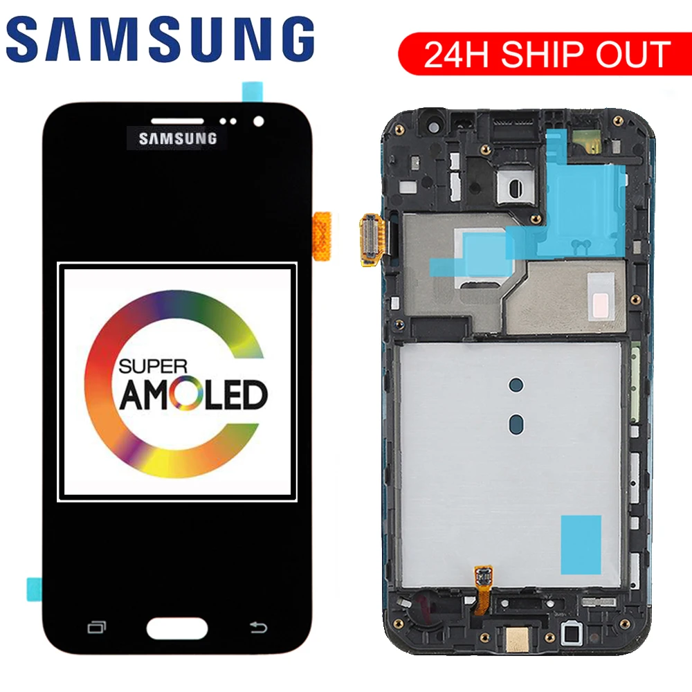 

ORIGINAL Super AMOLED LCD Display For Samsung Galaxy J3 2016 J320 J320A J320F J320P J320M J320Y J320FN Screen Touch Digitizer