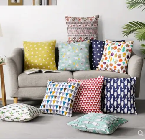

Nordic modern sofa pillowcase without core cushion cover for living room pillowcase