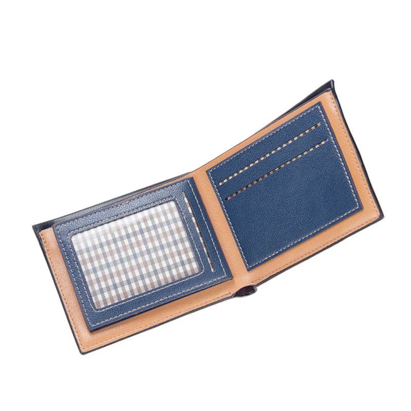 Мужские кожаные кошельки брендовые Роскошные короткие тонкие винтажные мужские