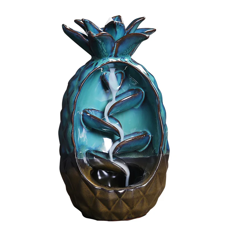 

1Pc Waterflow Incense Holder Ceramic Smoke Fountain Calming Incense Burner Zen Garden Living Room Gift Items for Home Decoration