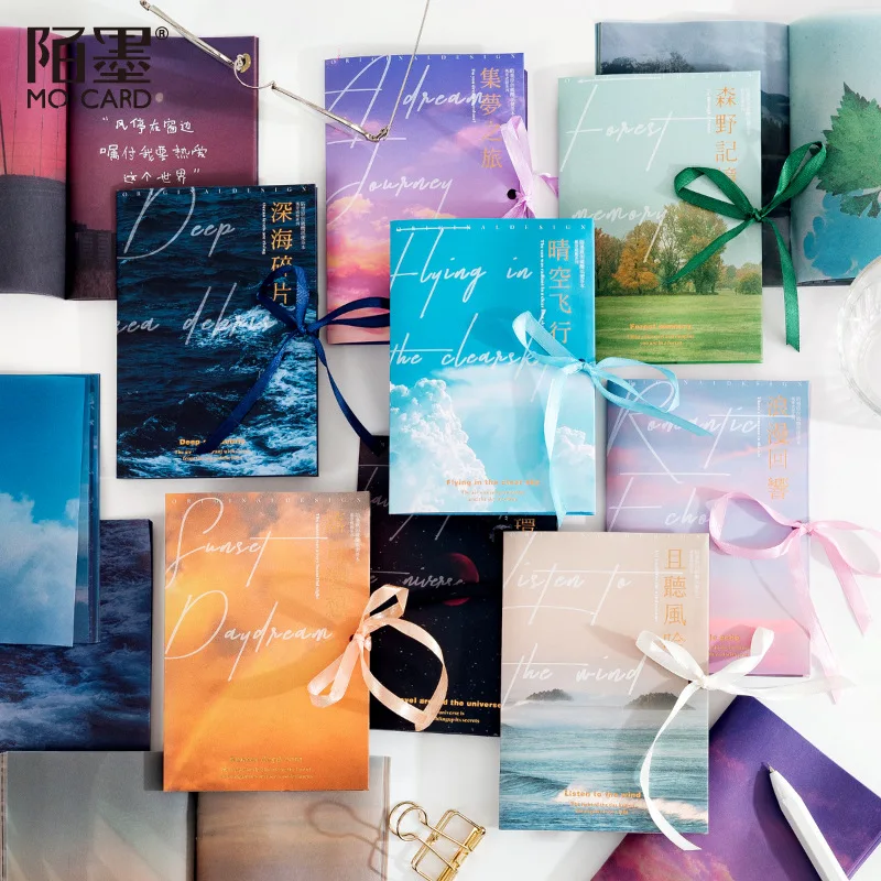 

30шт./упак. Kawaii Cute Sea Sunset Sky Material Note Paper канцтовары школа планирования офисные принадлежности цилиндрический журнал n1061