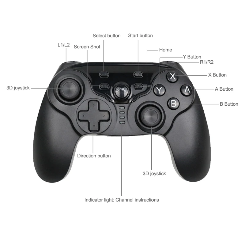 Беспроводной Bluetooth Gampead контроллер NS джойстик Поддержка версии 5.1.0 переключатель
