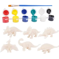 dinosaur toys painting set dinosaur crafts for kids paint art sets for kids with 6 dinosaur paint your own kit for 3 7 years