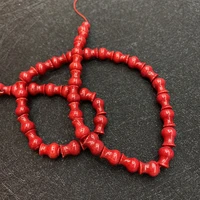red artificial coral bead vase shape coral beads for jewelry making diy necklace charms for bracelet earring bulk item wholesale