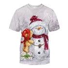 Новинка летняя футболка с коротким рукавом с рождественским рисунком сказка 3D принт футболка с коротким рукавом для мужчин и женщин Повседневная футболка интересная G