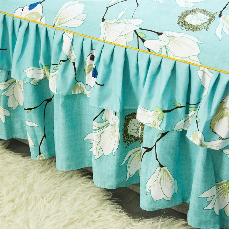 Четырехсекционная постельная юбка четырехсекционная матовая утолщенная теплая