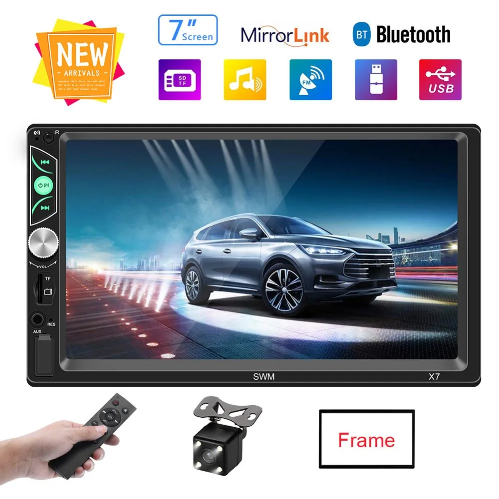 Автомагнитола 2 Din Mp5 плеер Авторадио Bluetooth аудио свободные руки 2din приемник