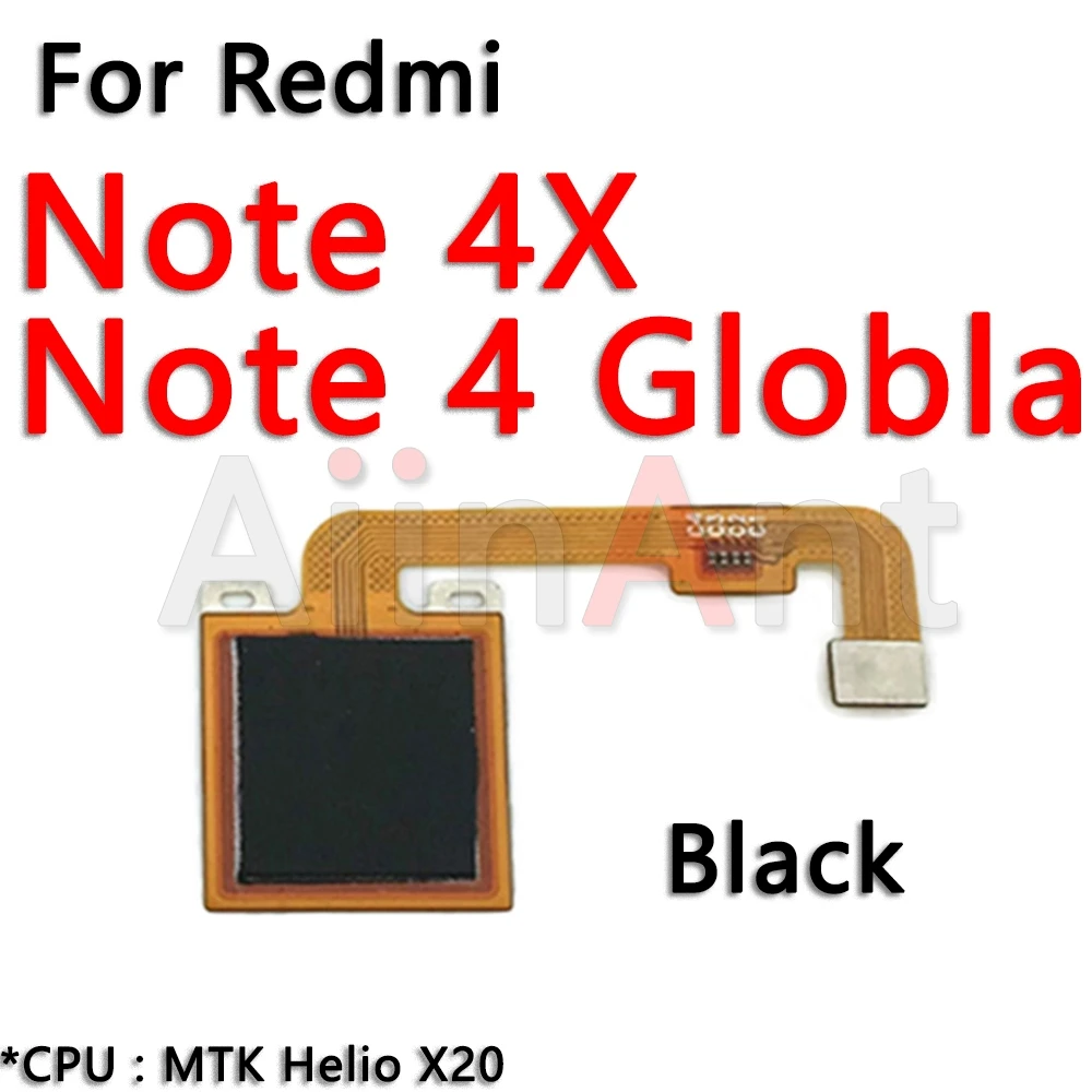 Оригинальный сканер Home Button Back Touch ID Flex для Xiaomi Redmi Note 4 4x Pro Prime Plus Global отпечатков