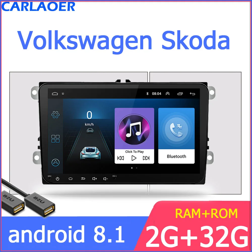Новинка! " Android автомобильный GPS навигатор 2DIN для Volkswagen SKODA GOLF 5 Golf 6 POLO PASSAT B5 B6 сиденье TIGUAN 2 DIN мультимедийный плеер