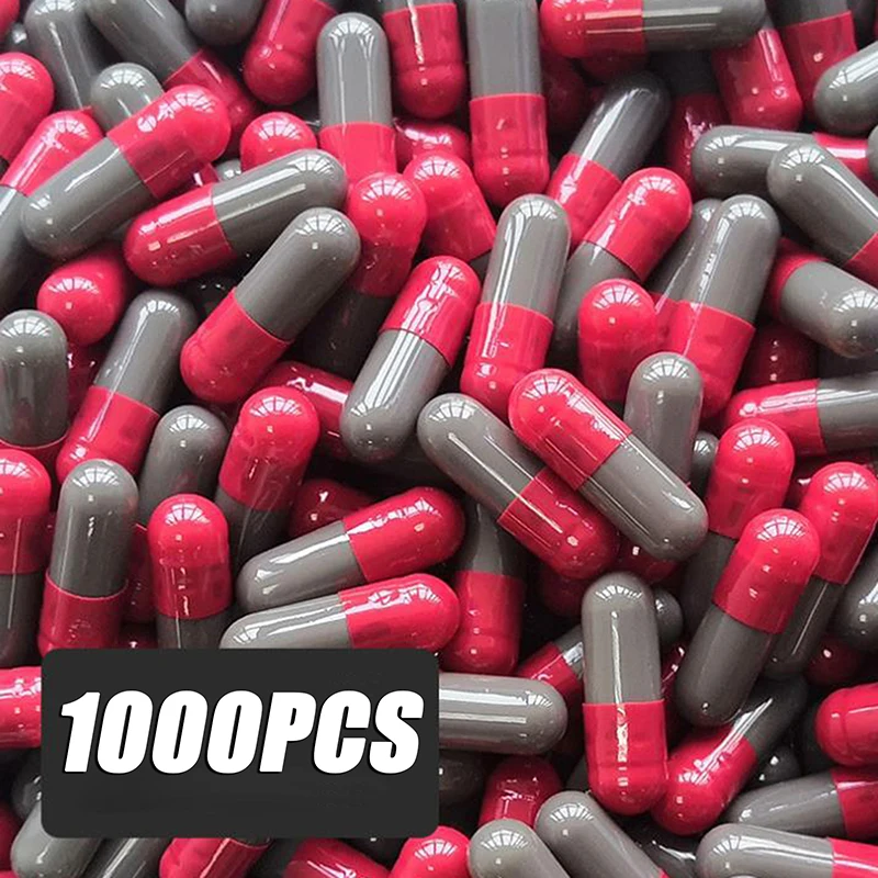 

1000 шт. 3 # капсулы раздельная коробка красно-серые цветные твердые желатиновые пустые капсулы пустые желатиновые капсулы Соединенные или ра...