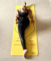 non slip and durable rainbow printed pu yoga mats yoga pilates