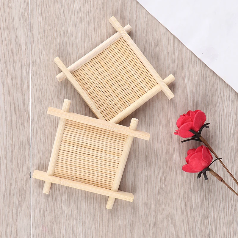 

Wooden Natural Bamboo Soap Dishes Tray Holder Storage Soap Rack Plate Box Container Portable Bathroom Soap Dish Storage Box