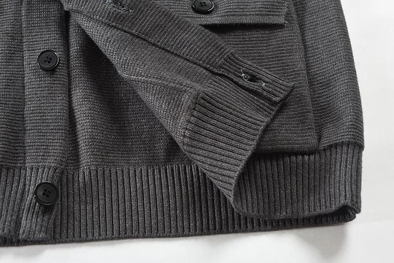 

Knitting Wool Men's Sweater Single Breasted Autumn Warm Stretchy Fashion Casual Various Color Male Quality Cardigan