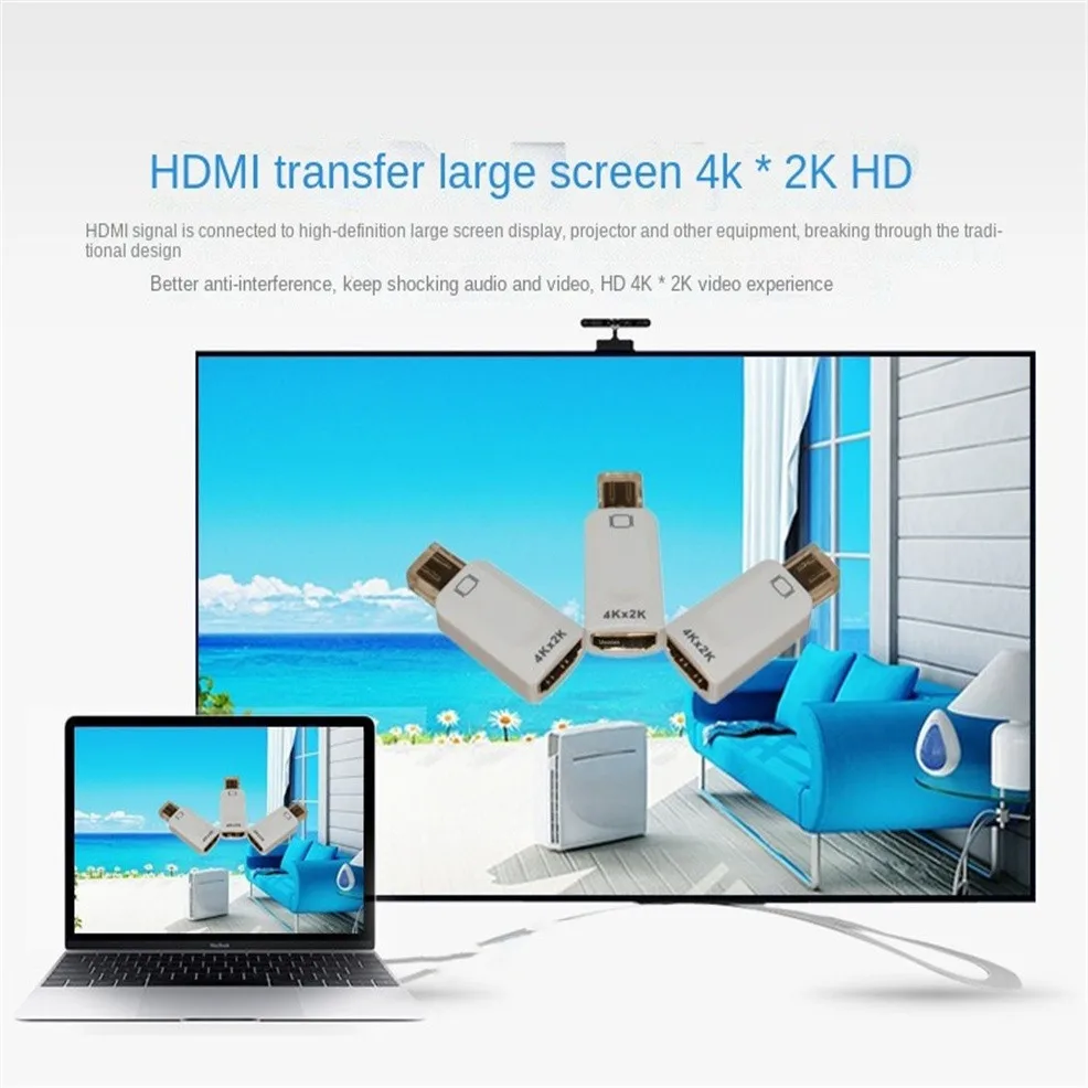 Адаптер 4K Mini DisplayPort DP-HDMI (совместим с Thunderbolt) для MacBook Pro Air Mac Microsoft Surface | Электроника