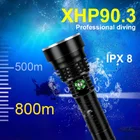 Новый XHP90.3 самый мощный фонарь для дайвинга Xhp90 перезаряжаемый Подводный фонарь IPX8 водонепроницаемый фонарь для погружения использование 18650 или 26650
