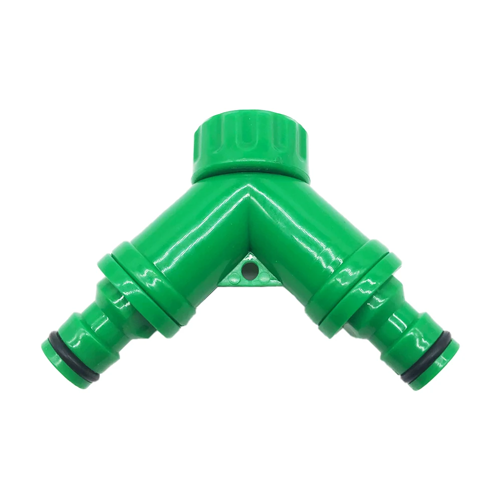 Irrigation Y Connector Adapter Splitter Resealable Tap 2 Way Valve Quick Coupling Drip System | Дом и сад