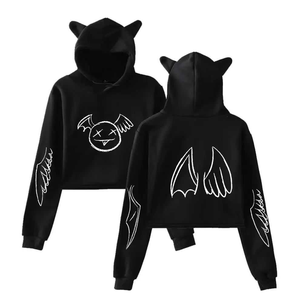 

Dream 25 Million Merch Dreamwastaken LIMITED EDITION MCYT Cat Cropp Hoodies Girl Long Sleeve Hooded Pullover Crop Tops Loose