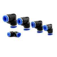 468101216mm pv pneumatic pipe push fit elbow quick connector fittings adapter air tube fitting jointer